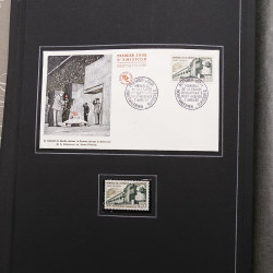 Collection historique de timbres de France 1961-1963 complet en un album.