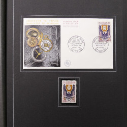 Collection historique de timbres de France 1961-1963 complet en un album.
