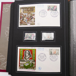 Collection historique de timbres de France 1961-1963 complet en un album.