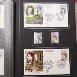 Collection historique de timbres de France 1961-1963 complet en un album.