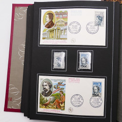 Collection historique de timbres de France 1961-1963 complet en un album.