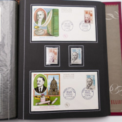 Collection historique de timbres de France 1961-1963 complet en un album.