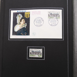 Collection historique de timbres de France 1961-1963 complet en un album.