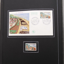 Collection historique de timbres de France 1961-1963 complet en un album.