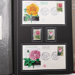 Collection historique de timbres de France 1961-1963 complet en un album.