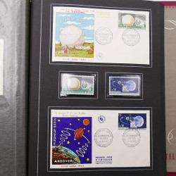 Collection historique de timbres de France 1961-1963 complet en un album.