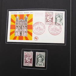 Collection historique de timbres de France 1961-1963 complet en un album.