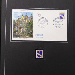 Collection historique de timbres de France 1961-1963 complet en un album.