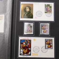 Collection historique de timbres de France 1961-1963 complet en un album.
