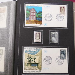 Collection historique de timbres de France 1961-1963 complet en un album.
