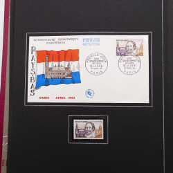 Collection historique de timbres de France 1961-1963 complet en un album.
