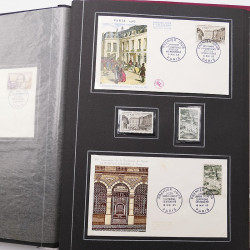 Collection historique de timbres de France 1961-1963 complet en un album.