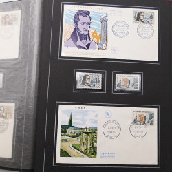 Collection historique de timbres de France 1961-1963 complet en un album.