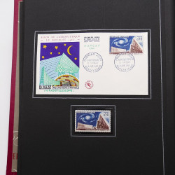 Collection historique de timbres de France 1961-1963 complet en un album.