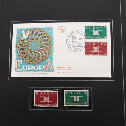 Collection historique de timbres de France 1961-1963 complet en un album.