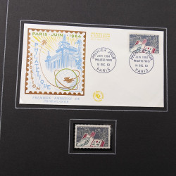 Collection historique de timbres de France 1961-1963 complet en un album.