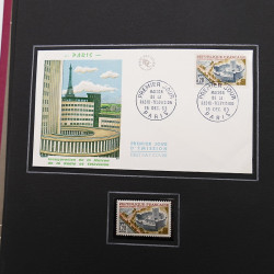 Collection historique de timbres de France 1961-1963 complet en un album.