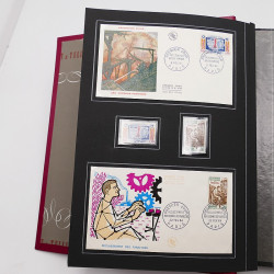 Collection historique de timbres de France 1964-1966 complet en un album.