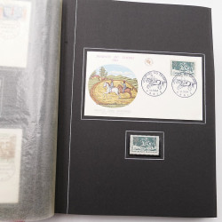 Collection historique de timbres de France 1964-1966 complet en un album.