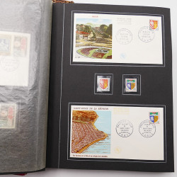 Collection historique de timbres de France 1964-1966 complet en un album.