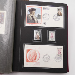 Collection historique de timbres de France 1964-1966 complet en un album.