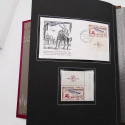 Collection historique de timbres de France 1964-1966 complet en un album.
