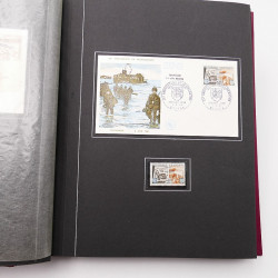 Collection historique de timbres de France 1964-1966 complet en un album.