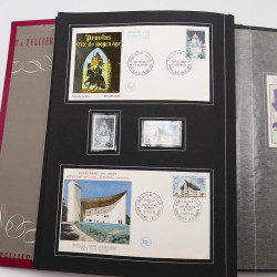 Collection historique de timbres de France 1964-1966 complet en un album.