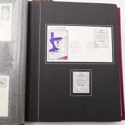 Collection historique de timbres de France 1964-1966 complet en un album.