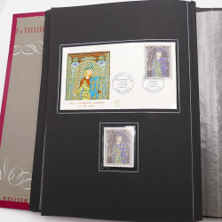 Collection historique de timbres de France 1964-1966 complet en un album.