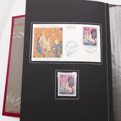 Collection historique de timbres de France 1964-1966 complet en un album.