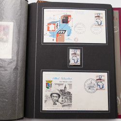 Collection historique de timbres de France 1964-1966 complet en un album.