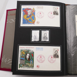 Collection historique de timbres de France 1964-1966 complet en un album.