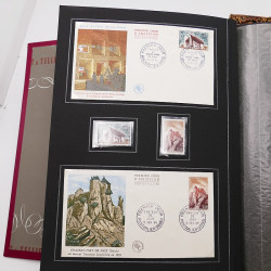 Collection historique de timbres de France 1964-1966 complet en un album.