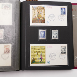 Collection historique de timbres de France 1964-1966 complet en un album.