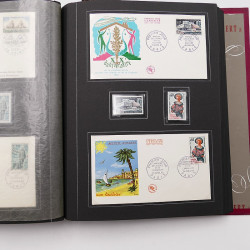 Collection historique de timbres de France 1964-1966 complet en un album.