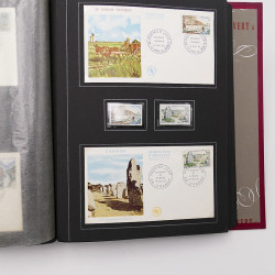 Collection historique de timbres de France 1964-1966 complet en un album.