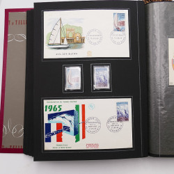 Collection historique de timbres de France 1964-1966 complet en un album.