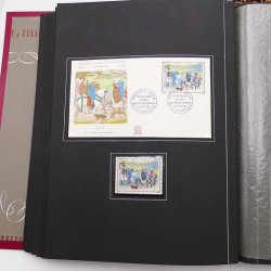 Collection historique de timbres de France 1964-1966 complet en un album.