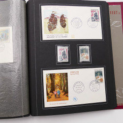 Collection historique de timbres de France 1964-1966 complet en un album.