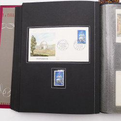 Collection historique de timbres de France 1964-1966 complet en un album.