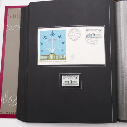 Collection historique de timbres de France 1964-1966 complet en un album.