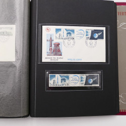 Collection historique de timbres de France 1964-1966 complet en un album.
