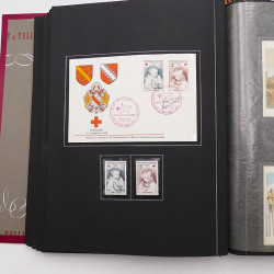 Collection historique de timbres de France 1964-1966 complet en un album.