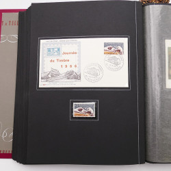 Collection historique de timbres de France 1964-1966 complet en un album.