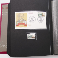 Collection historique de timbres de France 1964-1966 complet en un album.