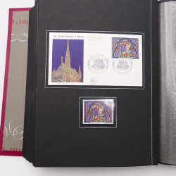 Collection historique de timbres de France 1964-1966 complet en un album.