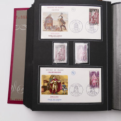 Collection historique de timbres de France 1964-1966 complet en un album.