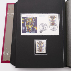 Collection historique de timbres de France 1964-1966 complet en un album.