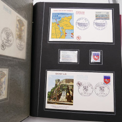 Collection historique de timbres de France 1964-1966 complet en un album.